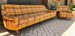 Restored Danish Mid Century Modern Teak Sofa 4-Seater and Armchair, Mint Condition 1