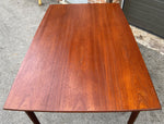 REFINISHED Mid Century Modern Teak Draw Leaf Surfboard shape by RS Associates, 58
