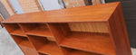 REFINISHED Danish MCM Teak Highboard Display with Bar, Perfect 5