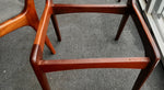 4 MCM Teak Chairs REFINISHED REUPHOLSTERED 11