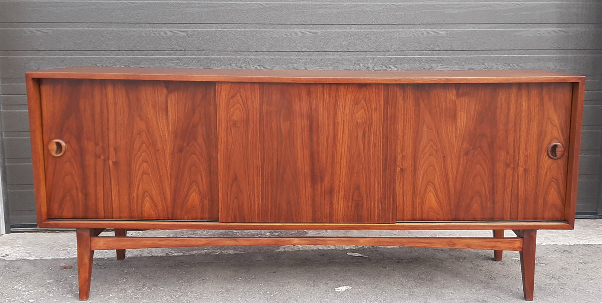 REFINISHED MCM Teak Sideboard Credenza 70