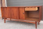 REFINISHED MCM Teak Sideboard Credenza 70