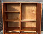 REFINISHED Mid Century Modern Teak Compact Wardrobe or Tall Dresser 7