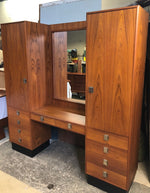 RESTORED MCM Teak Wardrobes and Vanity with Mirror for entrance or bedroom, perfect - Mid Century Modern Toronto 3