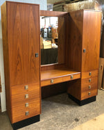 RESTORED MCM Teak Wardrobes and Vanity with Mirror for entrance or bedroom, perfect - Mid Century Modern Toronto 2