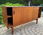 REFINISHED Mid Century Modern Teak Sideboard Credenza TV Media Console 5ft 6