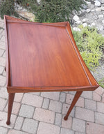 Set of 2 REFINISHED MCM Walnut Accent Tables by Deilcraft 4