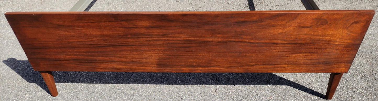 REFINISHED Mid Century Modern Walnut Bed Double/ Full