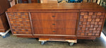 RESERVED for Bryan***REFINISHED MCM Walnut Brutalist Bedroom SET in Paul Evans style, PERFECT 2