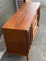 REFINISHED MCM Walnut Buffet Sideboard 5 ft Perfect 11