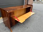 Mid Century Modern Walnut Linen Chest w Finished Back/Records Storage/ Media Unit/ Divider 6