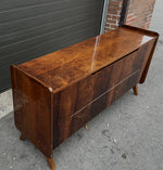 Mid Century Modern Walnut Linen Chest w Finished Back/Records Storage/ Media Unit/ Divider 7