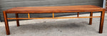 REFINISHED Mid Century Modern Walnut Coffee Table, Floating Top L 58