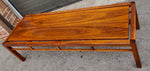 REFINISHED Mid Century Modern Walnut Coffee Table, Floating Top L 58