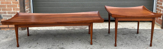 REFINISHED Mid Century Modern Walnut Coffee Table by Deilcraft 5ft