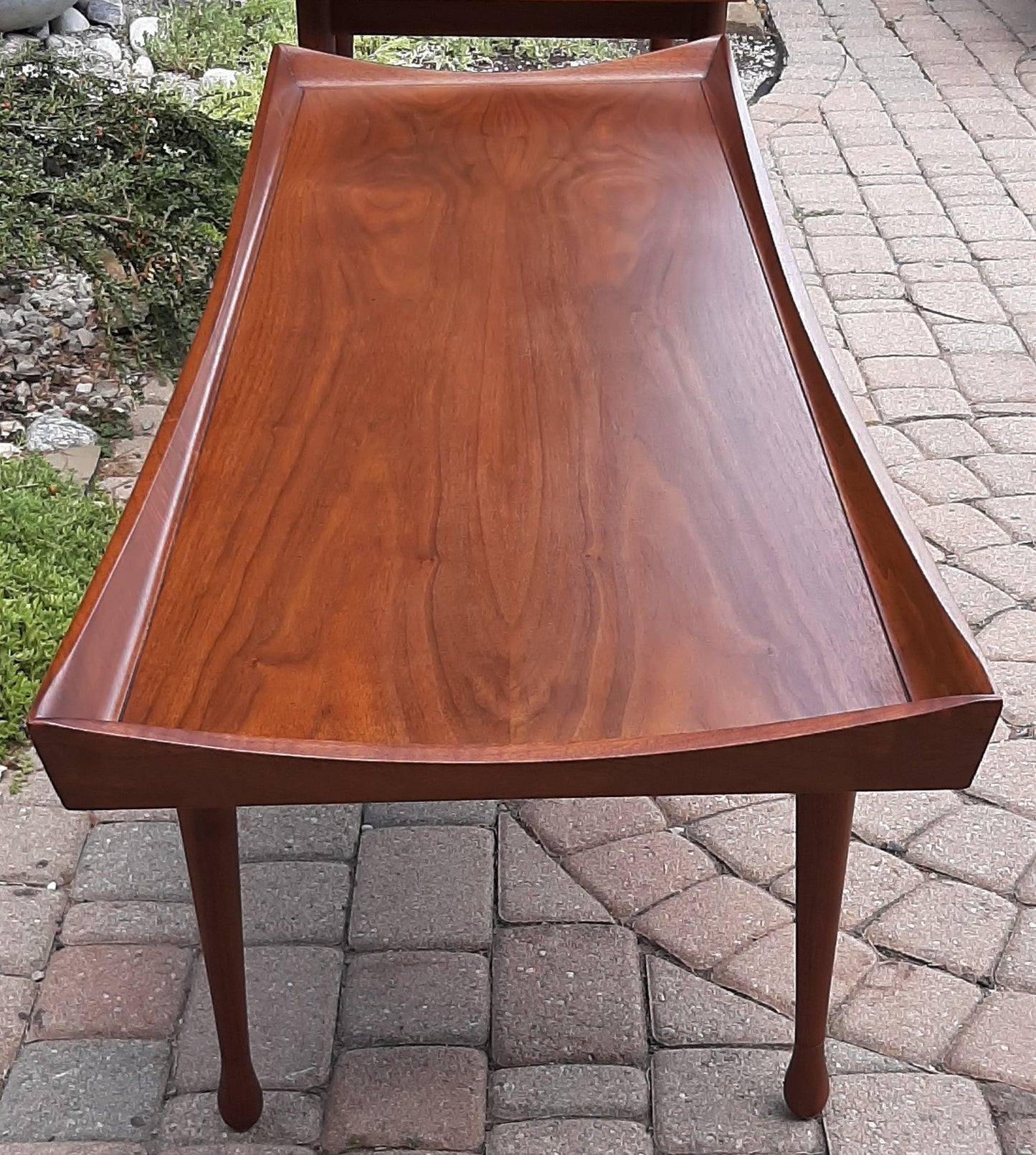 REFINISHED MCM Walnut Coffee Table by Deilcraft 5ft, PERFECT