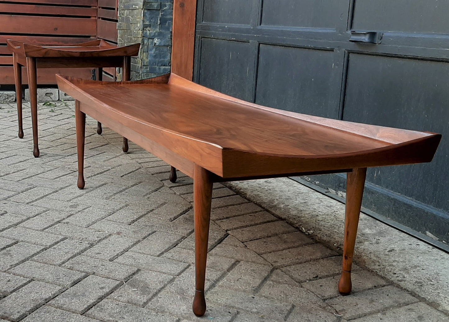 REFINISHED MCM Walnut Coffee Table by Deilcraft 5ft, PERFECT