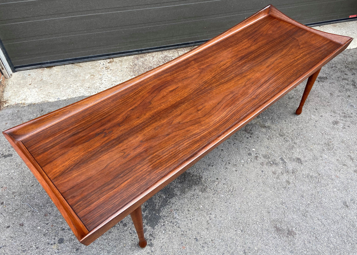 REFINISHED Mid Century Modern Walnut Coffee Table by Deilcraft 5ft
