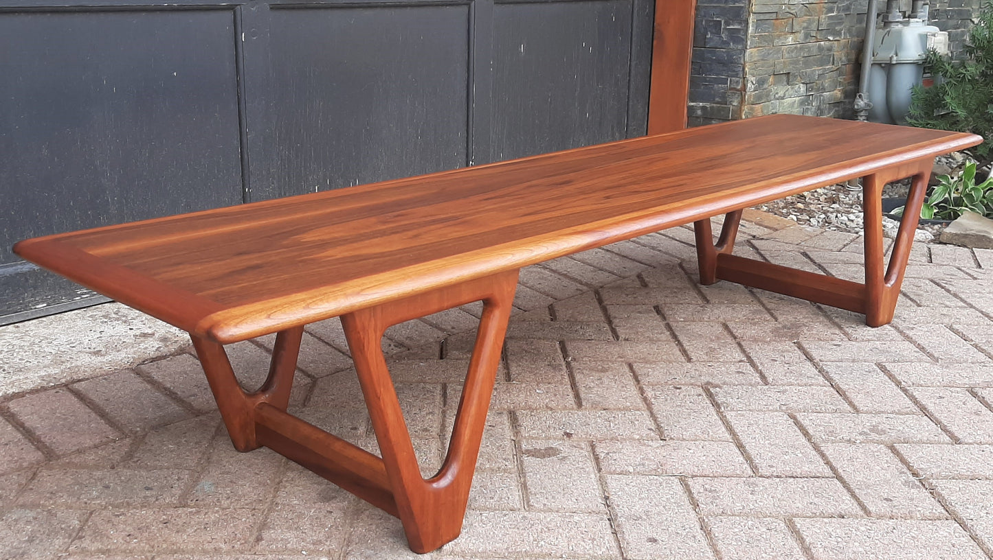 REFINISHED MCM Walnut Coffee Table by Lane, PERFECT