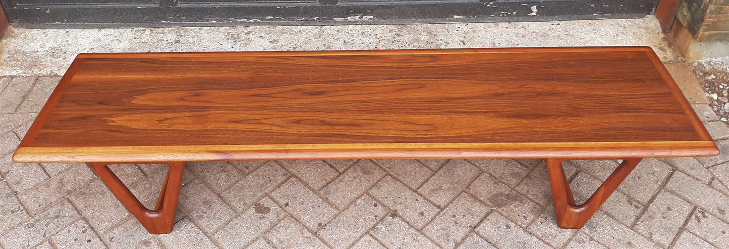 REFINISHED MCM Walnut Coffee Table by Lane, PERFECT