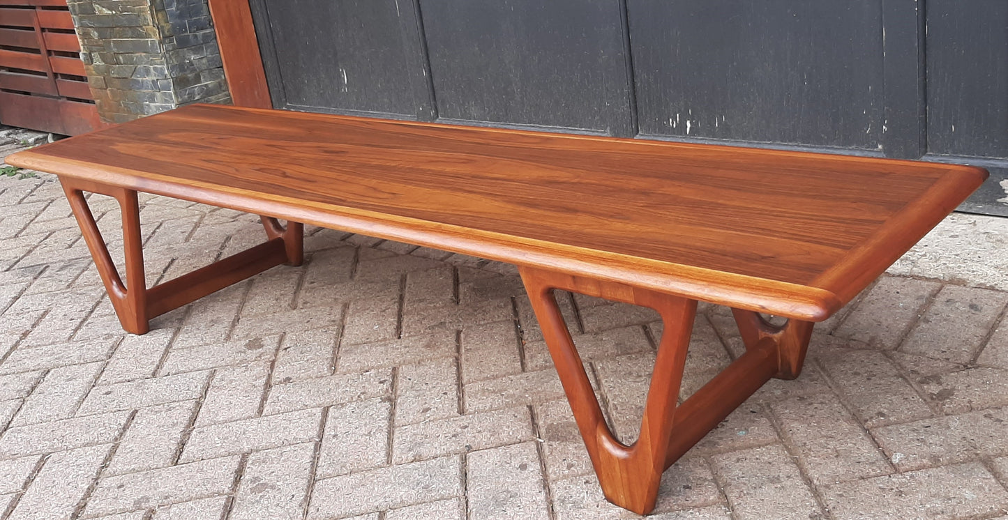 REFINISHED MCM Walnut Coffee Table by Lane, PERFECT