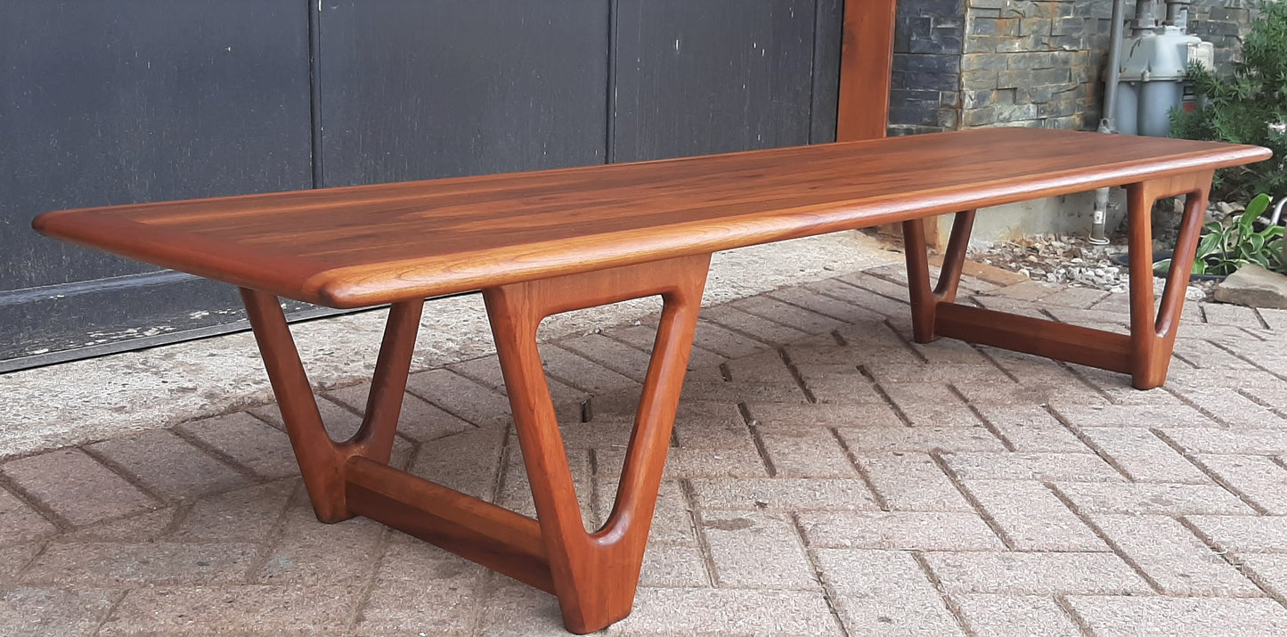 REFINISHED MCM Walnut Coffee Table by Lane, PERFECT