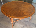 REFINISHED MCM Copenhagen Walnut Round Coffee Table by Lane D38