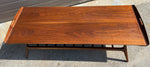 REFINISHED Mid Century Modern Walnut tray-style coffee table, Perfect 1