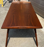 REFINISHED Mid Century Modern Walnut tray-style coffee table, Perfect 4