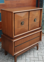 Mid Century Modern Walnut Tallboy in style of Vladimir Kagan 3