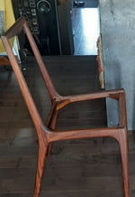 8 REFINISHED MCM walnut sculptural chairs PERFECT, ready for new upholstery, each chair $249 - Mid Century Modern Toronto 8
