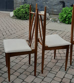 Set of 6 MCM Walnut Chairs by Honderich, RESTORED, REUPHOLSTERED (for Milosz) 4