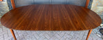 REFINISHED MCM Walnut Dining Table Oval w 2 leaves, 57