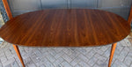 REFINISHED MCM Walnut Dining Table Oval w 2 leaves, 57