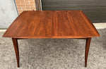 REFINISHED Mid Century Modern Walnut Table w 3 Leaves by R. Spanner 55