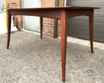 REFINISHED Mid Century Modern Walnut Table w 3 Leaves by R. Spanner 55
