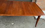 REFINISHED Mid Century Modern Walnut Table w 3 Leaves by R. Spanner 55