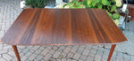 REFINISHED MCM Walnut Dining Table Extendable w 2 leaves by Deilcraft, perfect, 4-6 ft 2