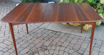 REFINISHED MCM Walnut Dining Table Extendable w 2 leaves by Deilcraft, perfect, 4-6 ft 5