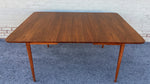 REFINISHED Mid Century Modern Walnut Table w 3 Leaves by Honderich 46