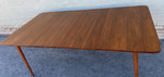 REFINISHED Mid Century Modern Walnut Table w 3 Leaves by Honderich 46