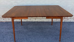 REFINISHED Mid Century Modern Walnut Table w 3 Leaves by Honderich 46
