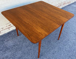 REFINISHED Mid Century Modern Walnut Table w 3 Leaves by Honderich 46