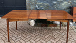 REFINISHED MCM Walnut Dining Table Extendable w 2 leaves 57