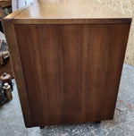 Mid Century Modern Walnut Dresser 9 drawers in style of Vladimir Kagan 9
