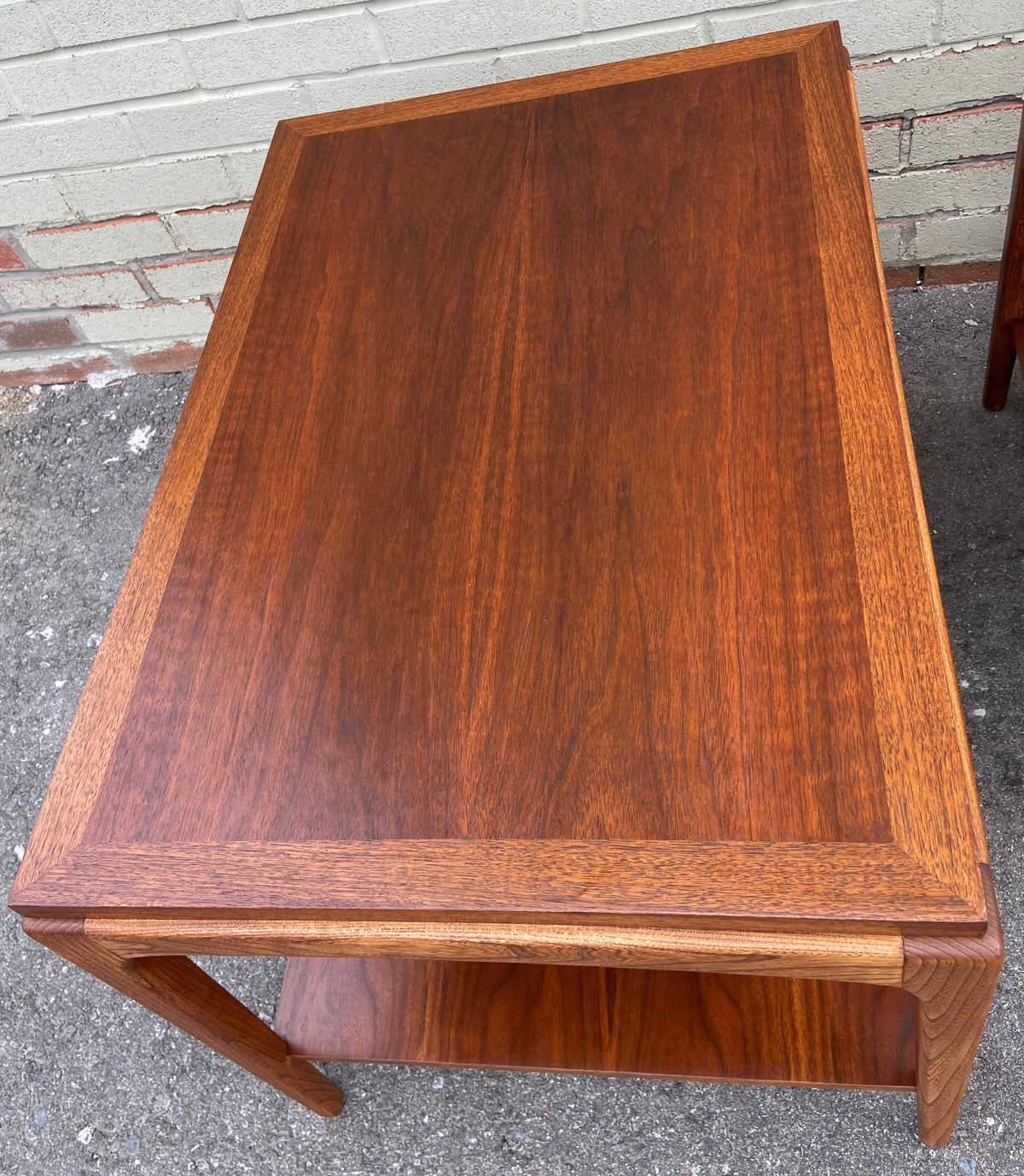REFINISHED Mid Century Modern Walnut Accent Tables by Lane, Set of Two