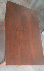 REFINISHED MCM Walnut End Table with Shelf, PERFECT 8