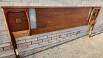 REFINISHED Mid Century Modern Walnut Headboard for a King Bed 3