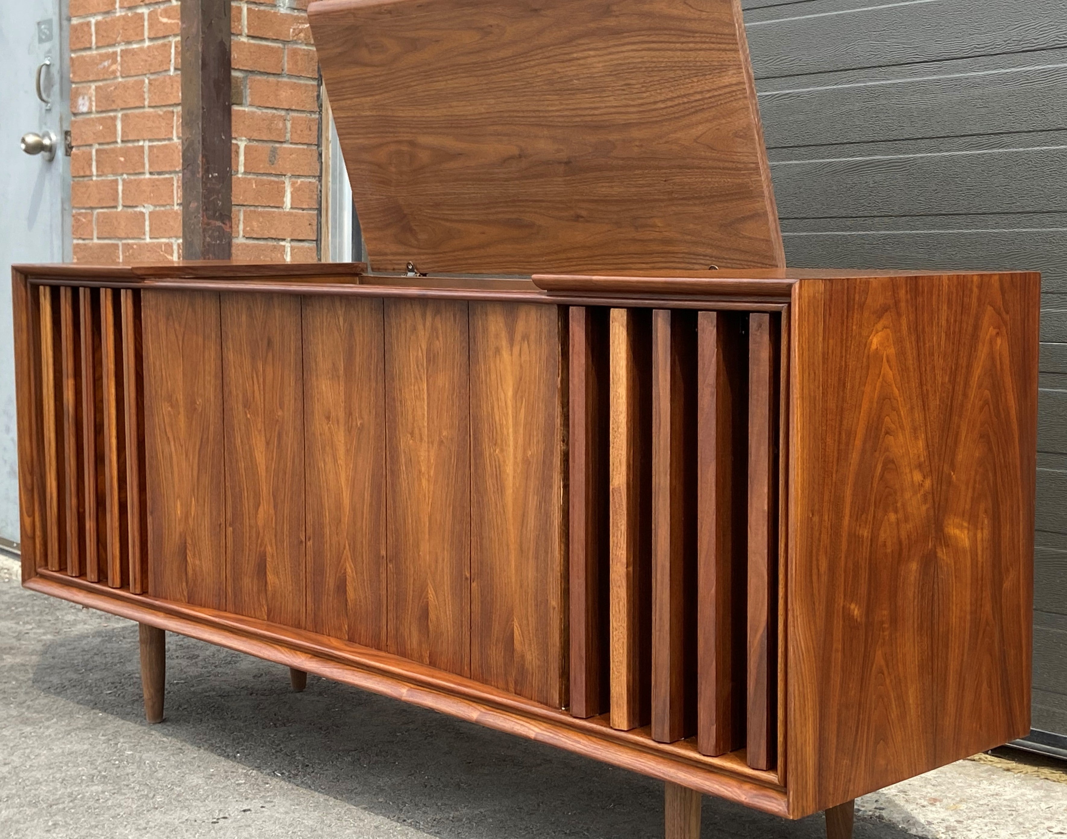 Record store player credenza