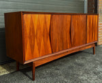 REFINISHED Mid Century Modern Walnut Sideboard Buffet, 72